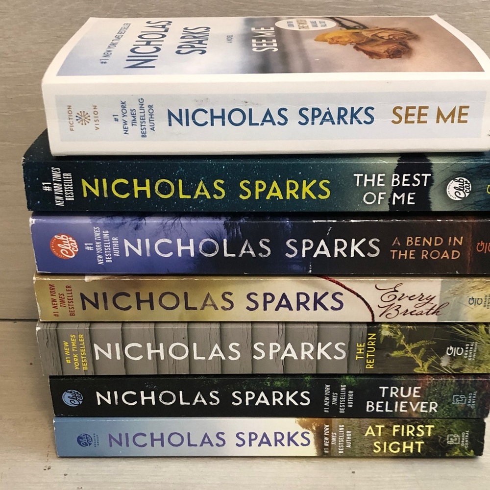 Nicholas Sparks Paperback book bundle Lot of 7 total Pls Read Post